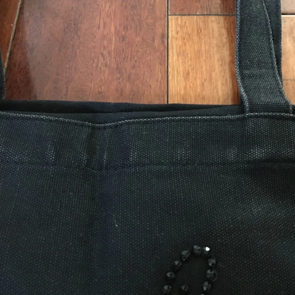 See By Chloé Black Canvas Logo Tote